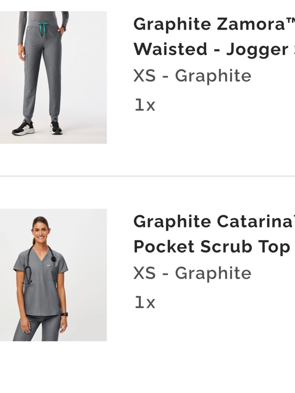 Figs Graphite Zamora High-Waisted Jogger Pants